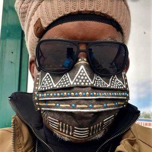 ( 3 pcs ) Men's & Women's Hand Painted Face Masks